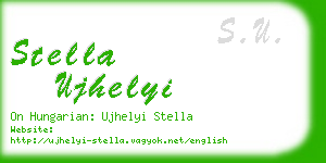 stella ujhelyi business card